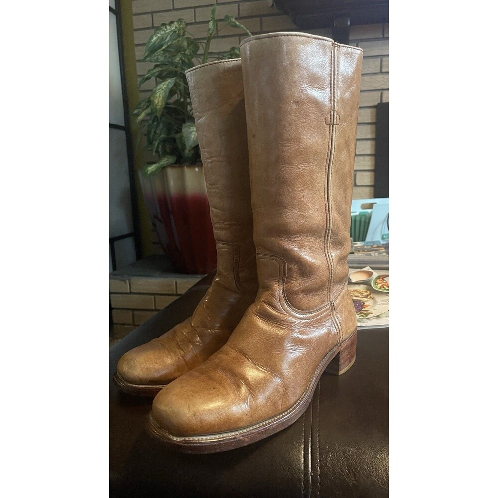 Vintage USA Frye Brown Leather Campus Boots - 2955 - Men's size 10.5 D